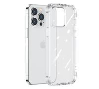 Coque de protection pour iPhone 14 Pro avec crochets et support transparent