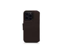 Etui à rabat Decoded Folio Détachable Compatible avec le MagSafe en cuir pour iPhone 14 Pr Marron