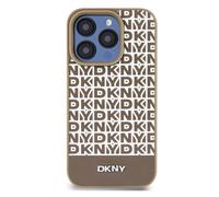Coque de Protection pour iPhone 14 Pro Max à Bande Inférieure MagSafe DKNY Marron