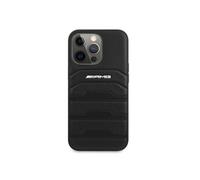 Coque de Protection pour iPhone 14 Pro Résistante avec Lignes en Relief Mercedes AMG Noir