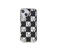 Coque de Protection pour iPhone 15 à Motif Carreaux Noir