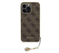 Coque de Protection pour iPhone 15 Pro Max à Motif 4G Marron