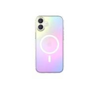 Bigben Connected Coque MagSafe pour iPhone 16 Hybride Transparente Irisée