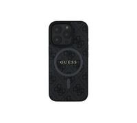 CG Mobile Coque Guess MagSafe rigide en polyuréthane 4G logo classique iPhone 16 Pro Noir