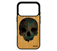Coque De Protection Pour Iphone 17 Pro Bois Silicone Tete De Mort Graffitti Pirate Rock Gel Squelette Crane 512 Go Etui Punk Garcon