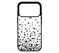 Coque De Protection Pour Iphone 17 Pro En Silicone Confettis Pois Mobile Gris Jolie Alu Design Romantique Motif Effet Petales Fond
