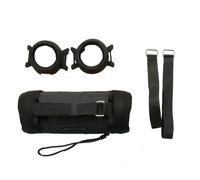 Coque de protection pour JBL Flip Essential 4 - Coque en silicone résistante aux chocs avec bandoulière réglable, facile à transporter (noir)