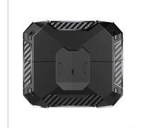 Coque de protection pour JBL Wave Beam 2, résistante aux chocs, support élégant, texture fibre de carbone, anti-chute, accessoires pour écouteurs (1 noir)