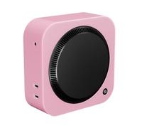 Coque de protection pour Mac Mini M4/M4 Pro 2024, en silicone souple, anti-rayures, résistante aux chocs, à la poussière (rose)