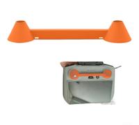 Coque de protection pour manette DJI RC2 - Manchon antichoc en silicone pour éviter les contacts accidentels - Gris (orange)