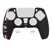 Coque de protection pour manette DualSense PS5 - Konix - FFF - Silicone - Appuie-pouces - Noir