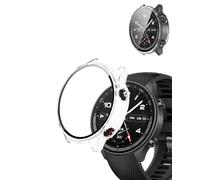 Coque de protection pour montre intelligente Oppo - yystao - Coque de protection en verre 9H - Coque de protection intégrale - Transparent