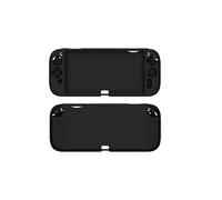 Coque de protection pour Nintendo Switch 2, coque en silicone doux pour la peau pour Switch2 avec design intégré, noir