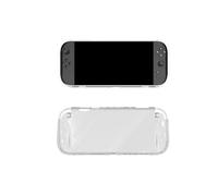 Coque de protection pour Nintendo Switch 2, coque en TPU souple pour Switch2 avec design intégré et protection complète de la couverture, noir transparent