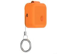 Coque de protection pour Nothing Ear 3 - Coque en silicone liquide - Protection intégrale du corps - Résistante aux chutes - Doux au toucher - Lavable - 65 x 62 mm (orange)