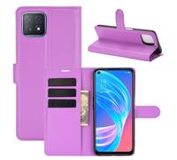 Coque De Protection Pour Oppo A72 5G A73 5G Flip Cover Sac Étui Violet