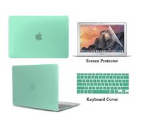 Coque de protection pour ordinateur portable Apple MacBook Air + Film de clavier US + protecteur d'écran - For AIR 11 (A1370 A1465) - Vert