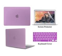 Coque de protection pour ordinateur portable Apple MacBook Air + Film de clavier US + protecteur d'écran - For AIR 11 (A1370 A1465) - Violet