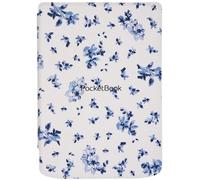- Etui à rabat pour lecteur eBook - cuir imitation PU, coton, plastique - Floral - pour PocketBook Verse, Verse PRO