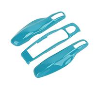 Coque de protection pour porte-clés Porsche Panamera, Cayenne, MACAN, Boxster, Cayman et 911 718 (bleu miami)