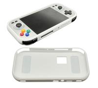 Coque de protection pour RG477M, housse de protection flexible en TPU anti-rayures, anti-chocs, protection intégrale, coque ergonomique pour console de jeu portable RG477M (blanc)