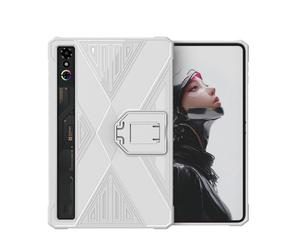 Coque de protection pour tablette RedMagic Astra Gaming - Housse de protection en TPU avec support Kik-Stand - Compatible avec RedMagic Tablet 3 Pro - Blanc