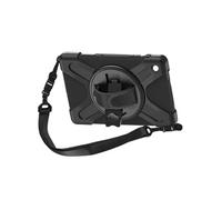Akashi Coque antichoc pour Galaxy Tab A9 Plus – Béquille et poignée rotative – Noir