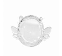 Coque de protection pour Tamagotchi Uni Full Body rigide en cristal résistant à la poussière et aux rayures Coque PC transparente (Ange Glitter)