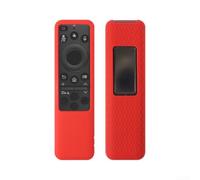 Coque de protection pour télécommande Samsung BN59-01480A - En silicone antidérapant et anti-rayures - Glow in the Dark - Avec dragonne - Pour Smart TV - 14,2 x 4 x 1,2 cm - Rouge