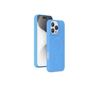 - Coque de protection pour téléphone portable - compatibilité avec MagSafe - silicone - bleu - pour Apple iPhone 16 Pro Max