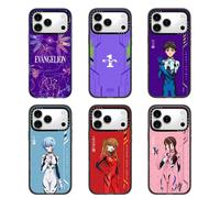 Coque de protection pour téléphone portable compatible avec iPhone 17 16 15 14 13 12 11 Pro Max, inspirée de l'animation Neon Genesis Evangelion 4