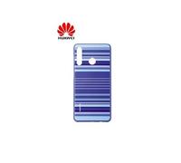 - Coque de protection pour téléphone portable - polyuréthanne thermoplastique (TPU) - lignes bleues - pour Huawei P30 lite
