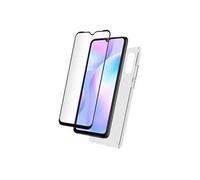 - Coque de protection pour téléphone portable - polyuréthanne thermoplastique (TPU) - transparent - avec Protecteur d'écran en verre trempé - pour