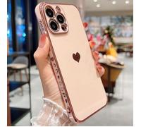 Coque de Protection - PROSHOP - pour iPhone 13 Pro Max - Souple - Anti-Rayure - Rose Amour-Mignon