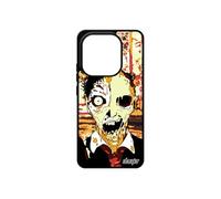 Coque de protection Redmi Note 14 4G Europe silicone zombie ruine revenant case Orange alu halloween unique mort vivant gore pour Xiaomi