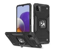 Coque de protection renforcée + support magnétique pour Samsung Galaxy A22 4G Ring Armor noir