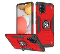 Coque de protection renforcée + support magnétique pour Samsung Galaxy A42 5G Ring Armor rouge
