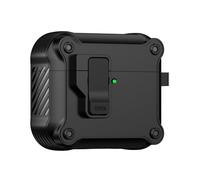 Coque de protection rigide antichoc pour écouteurs Pods 4 compatible Bluetooth avec clip sécurisé
