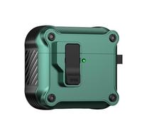 Coque de protection rigide antichoc pour écouteurs Pods 4 compatible Bluetooth avec clip sécurisé