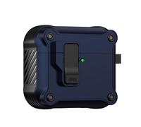 Coque de protection rigide antichoc pour écouteurs Pods 4 compatible Bluetooth avec clip sécurisé