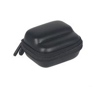 Coque de protection rigide compacte avec cache d'objectif compatible avec Insta360 Go3 Go3S avec double fermeture éclair et doublure douce (Noir)