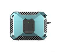 Coque de protection rigide en ABS pour écouteurs JBL Wave Beam2 avec support de téléphone et clip crochet - Noir