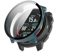 Coque de protection rigide en polycarbonate compatible avec SUUNTO Nautic S - Antidérapante - Ultra fine - Anti-rayures - Film de protection d'écran avec verre trempé - Pour SUUNTO Nautic S