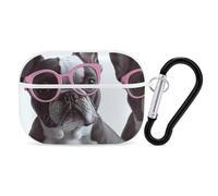 Coque de protection rigide en polycarbonate pour AirPods Pro avec anneau porte-clés pour AirPods Pro 2ème génération pour homme et femme, ouverture facile, protection contre les chutes, style blanc