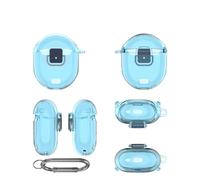 Coque de protection rigide en TPU pour G00gle Pixel Buds Pro 2 Accessoire (bleu transparent)