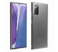 Coque Samsung Galaxy Note 20 Souple et Film Verre Trempé Dureté 9H Contour noir