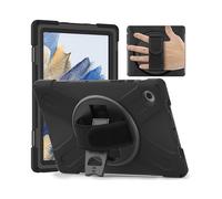 Coque de protection - SAMSUNG - Galaxy Tab A8 10.5 (2021) - Noir - Design robuste - Sangles incluses