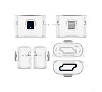 Coque de protection sécurisée pour Sony WF-1000XM6 avec revêtement imperméable absorbant les chocs et support vertical (transparent)