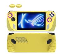 Coque de protection souple en silicone pour console de jeu ASUS ROG Ally avec capuchon à bouton pour accessoires ROG Ally Jaune