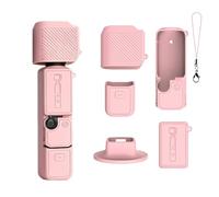 Coque de protection souple en silicone pour objectif de poche 4 - Résistante aux rayures - Compatible avec DJI OSMO Pocket 4 Creator Combo Accessoires (Rose)